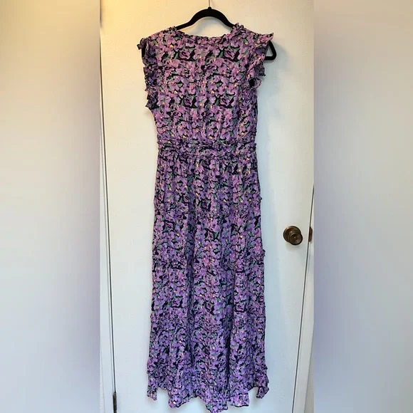 ✨Free the Roses FLORAL RUFFLE DETAIL LONG DRESS - Picture 5 of 10